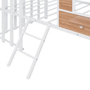 Loft Bed With Roof, Window, Guardrail, Ladder