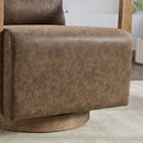 Swivel Modern Upholstered Accent Chair With Armrests
