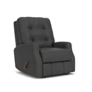 Devon - Leather Recliner, Nailhead Trim - Black - Atlantic Fine Furniture Inc