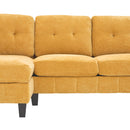 U-Shaped Sectional Sofa 103.5" Black Chenille Fabric Couch With Dual Chaise Lounges, Storage Pockets, Armrest Pillows