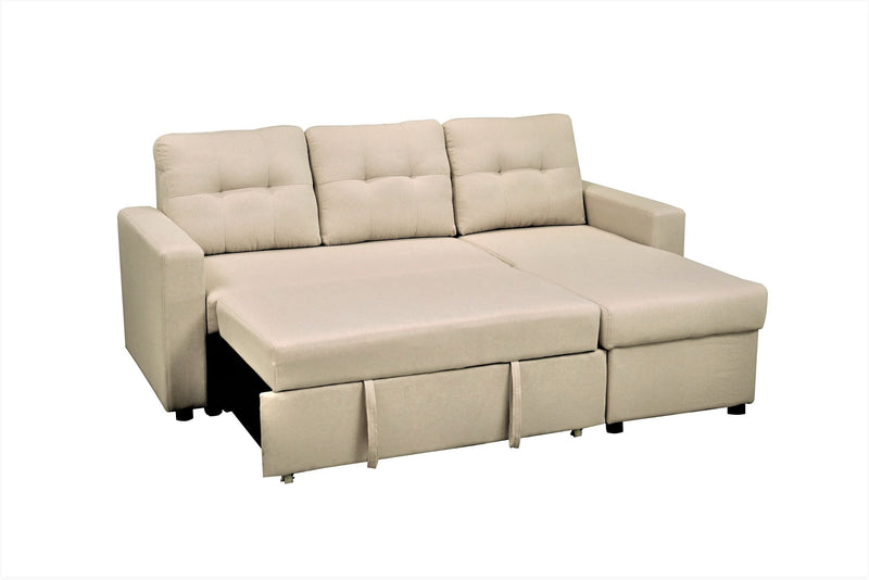 Convertible L Shaped Sectional Sleeper Sofa Bed, Saving Pull Out Couch