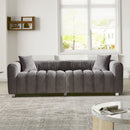 Modern 3 Seater Sofa With 2 Pillows