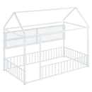 House Frame With Fence And Shelves