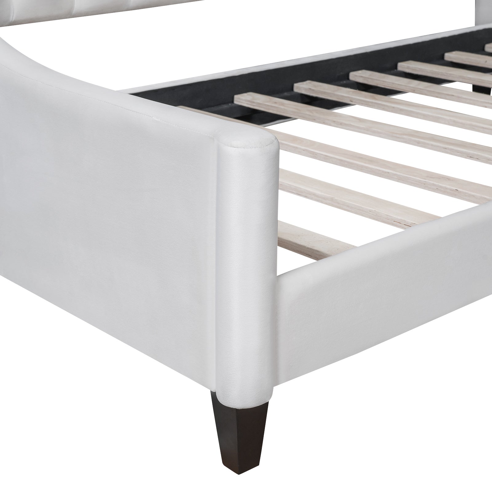 Modern Luxury Tufted Button Daybed,Twin,Beige - Atlantic Fine Furniture Melbourne FL
