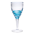 Swirl Plastic Wine Glasses (Set of 4)