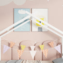 Twin Size  House-shaped Bed with Trundle,White