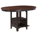 Lavon - Oval Extension Counter Dining Table - Light Chestnut - Atlantic Fine Furniture Inc