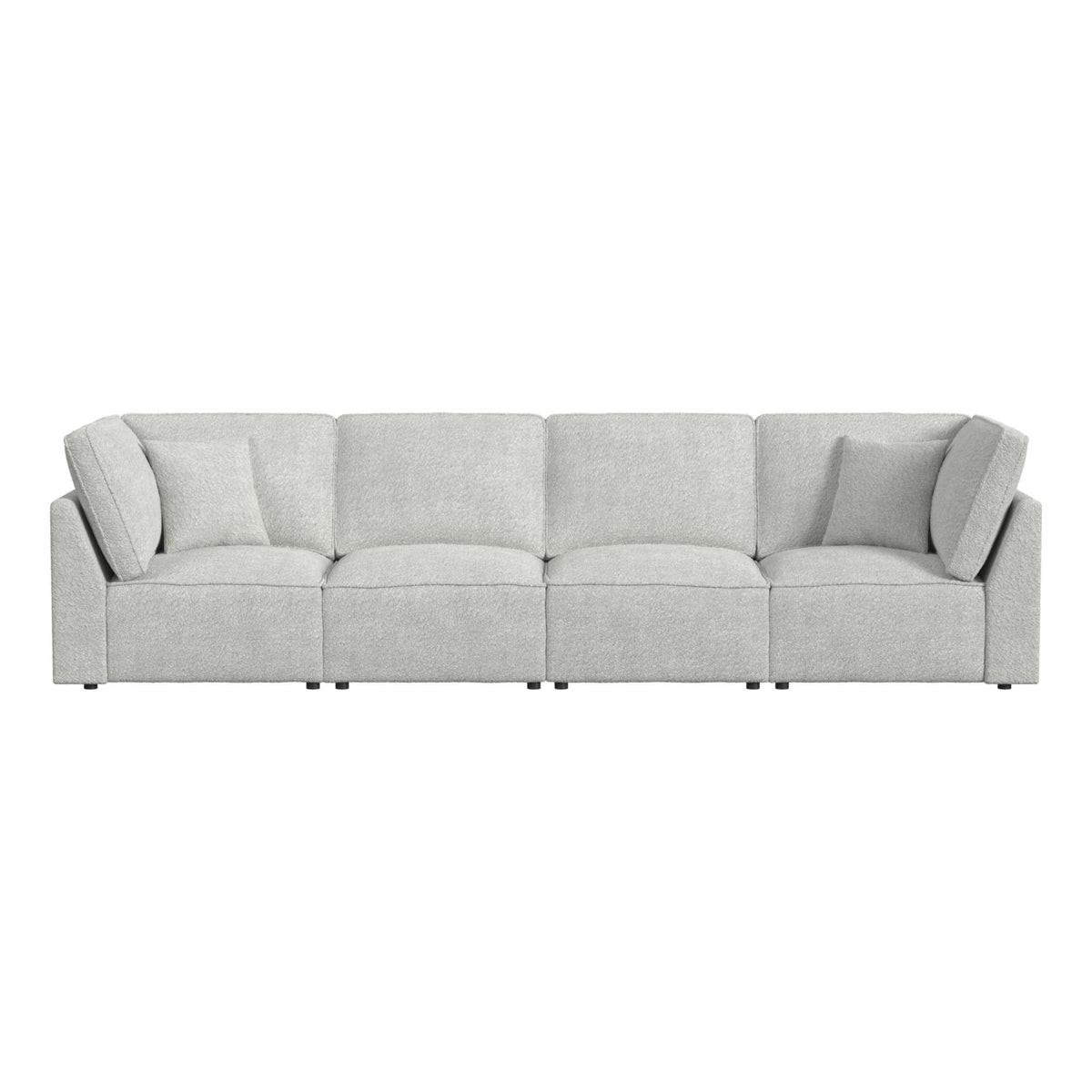 Normandy Motion Sectional in White by Elements International, view 3
