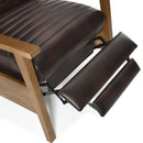 Asher - Modern Push Back Recliner With Wood Arms