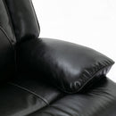 2 Seater Home Theater Recliner Manual Recliner Chair With A LED Light Strip Two Cup Holders And A Storage Box For Living Room