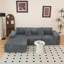 Modern Cloud Sectional Sofa With L-Shape Chaise