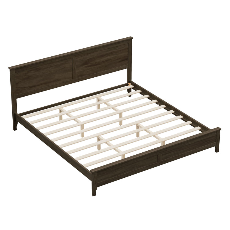 Modern Solid Wood Platform Bed