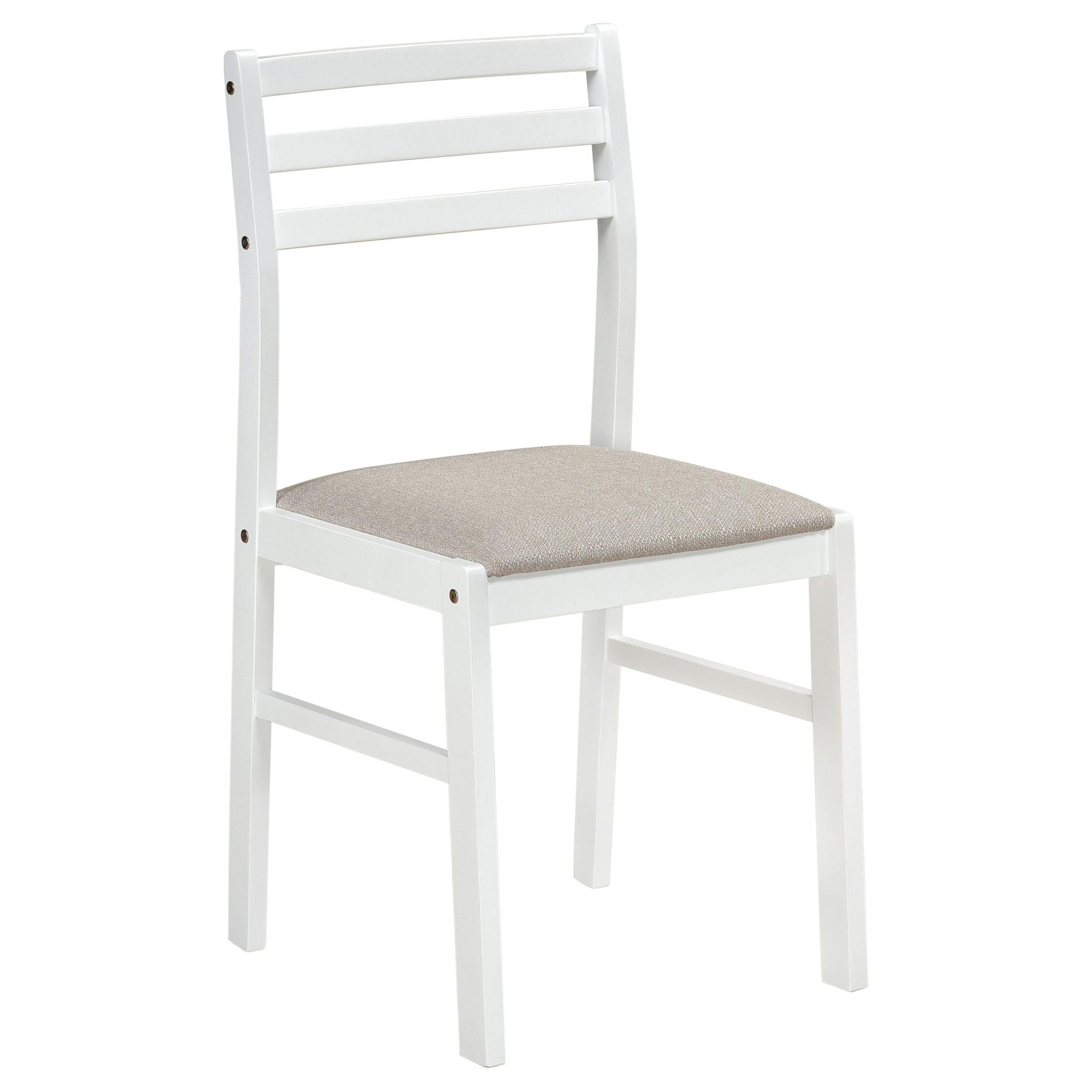 Bucknell 3-piece Round Drop Leaf Dining Table Set White - Atlantic Fine Furniture Melbourne FL