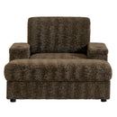 Oversized Chaise Lounge Indoor Rabbit Fur Sofa Bed With Storage Ottoman And Armrests Cup Holders With Deep Seat