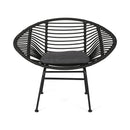 Cordella - Outdoor Woven Wicker Chairs With Cushions, (Set of 2)