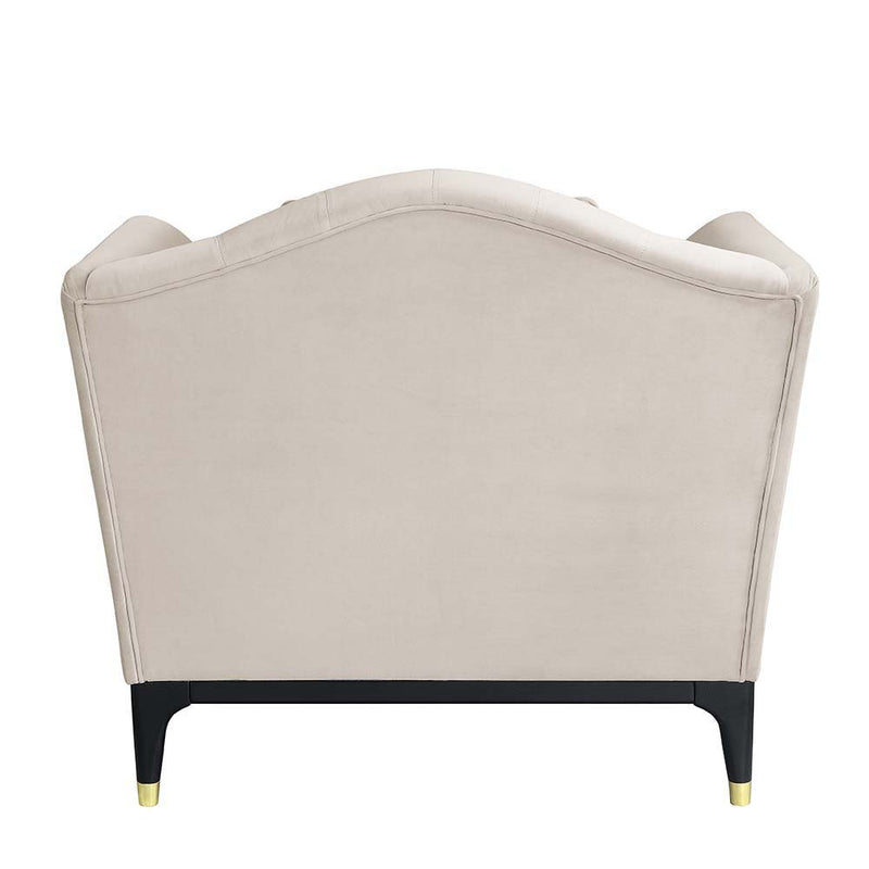 Tayden - Chair - Beige Velvet - Atlantic Fine Furniture Inc