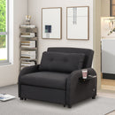 Versatile Pull Out Sofa Sleeper 3 In 1 With Wing Table & USB Charge, Compact Design