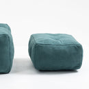 Modern Indoor Fluffy Bean Bag Chair With Memory Foam And Ottoman, Super Soft