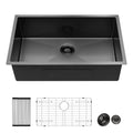 Undermount Kitchen Sink With Deep Single Bowl