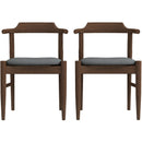 Dakota - Mid-Century Modern Velvet Dining Chair (Set of 2)