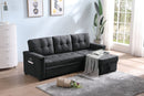 Kinsley - Sleeper Sectional Sofa Chaise With USB Charger And Tablet Pocket