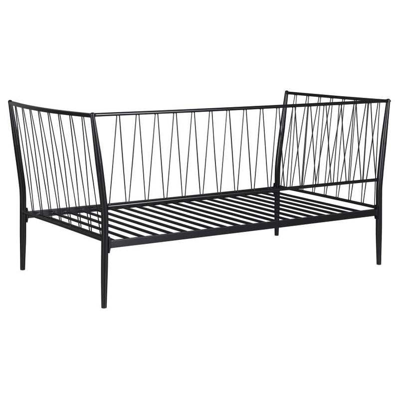 Richland - Metal Twin Daybed Bed Frame - Matte Black