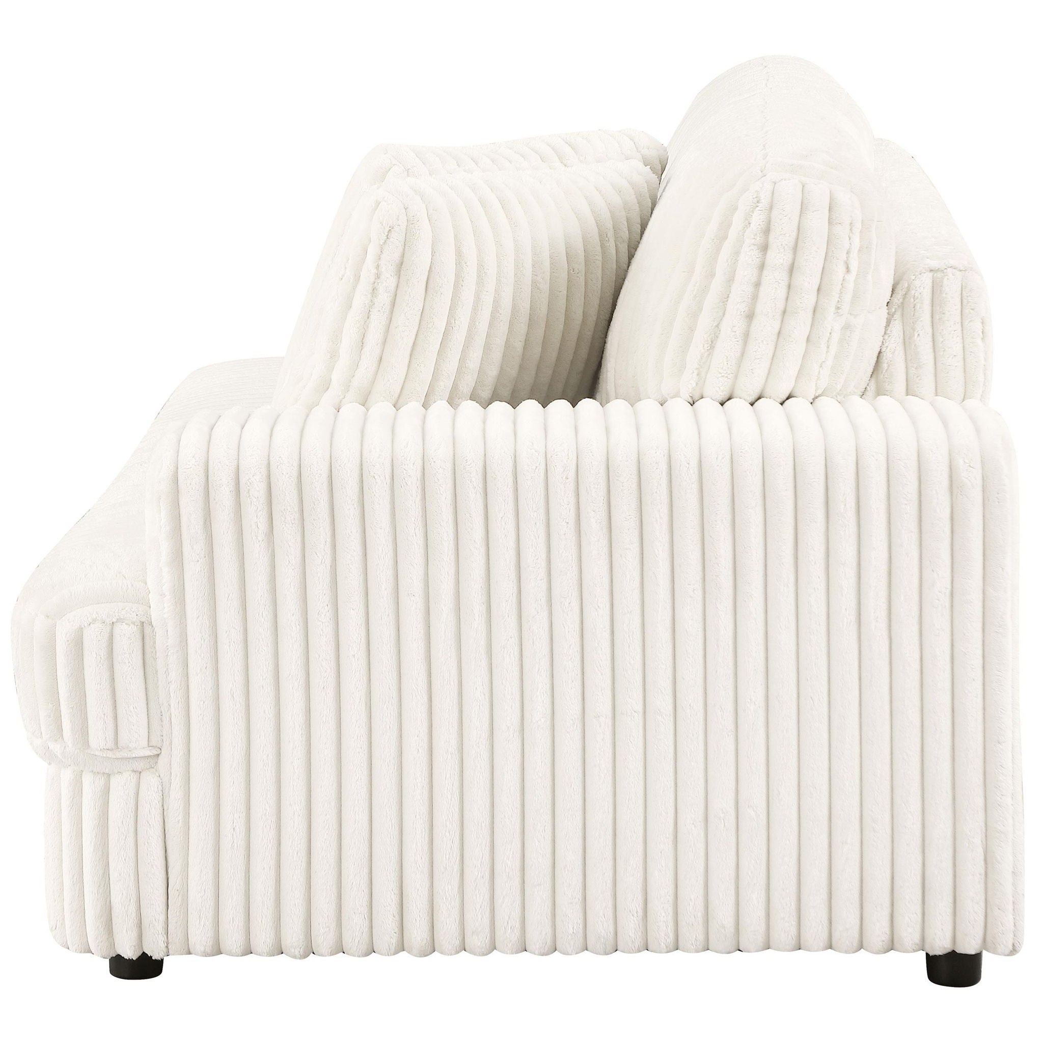 Emberson Upholstered RAF Cuddler Ivory