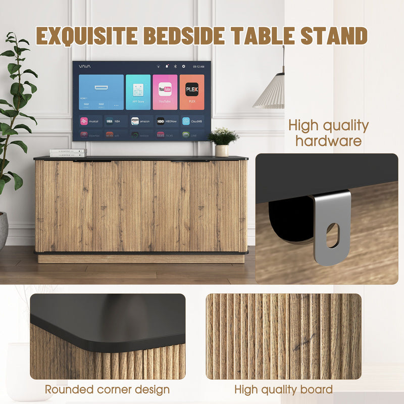 Multi Functional Sideboard, An Ideal Choice For TV And Tableware Storage In Modern Homes - Black