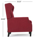 Westeros Wing Back Fabric Upholstered Recliner