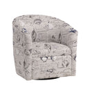 Boardwalk - Swivel Accent Chair Polyester Fabric - Gray