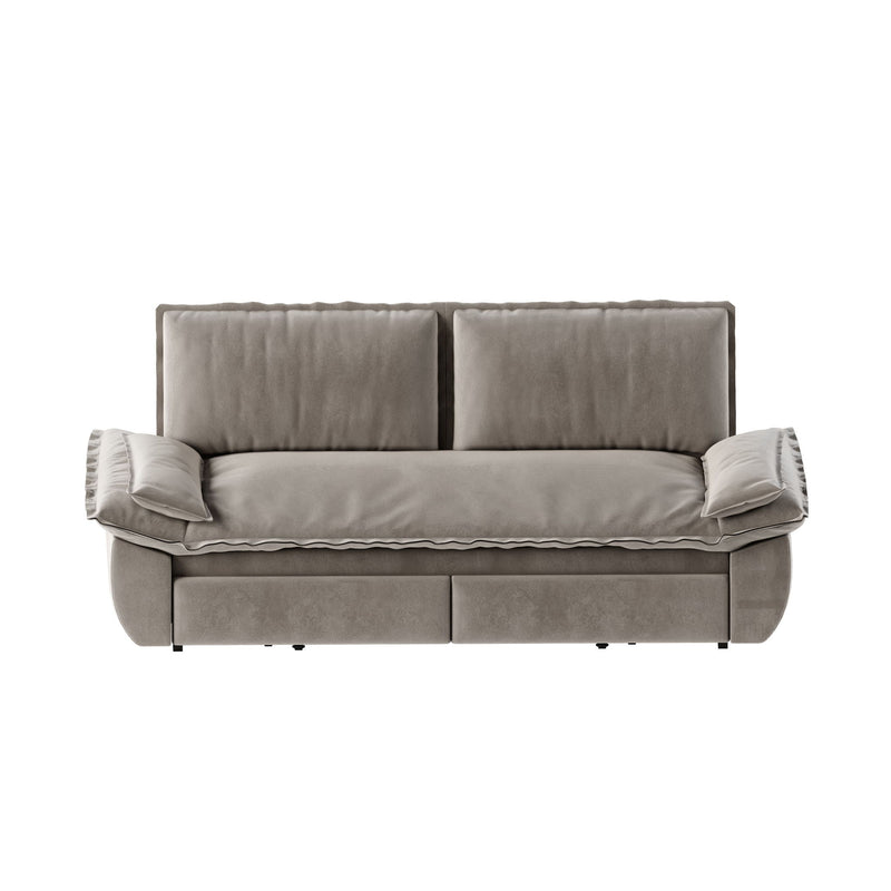 Pull Out Sleeper Sofa Bed, 3 In 1 Multi Functional