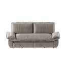Queen Pull Out 3 In 1 Convertible Sleeper Sofa With Side Storage