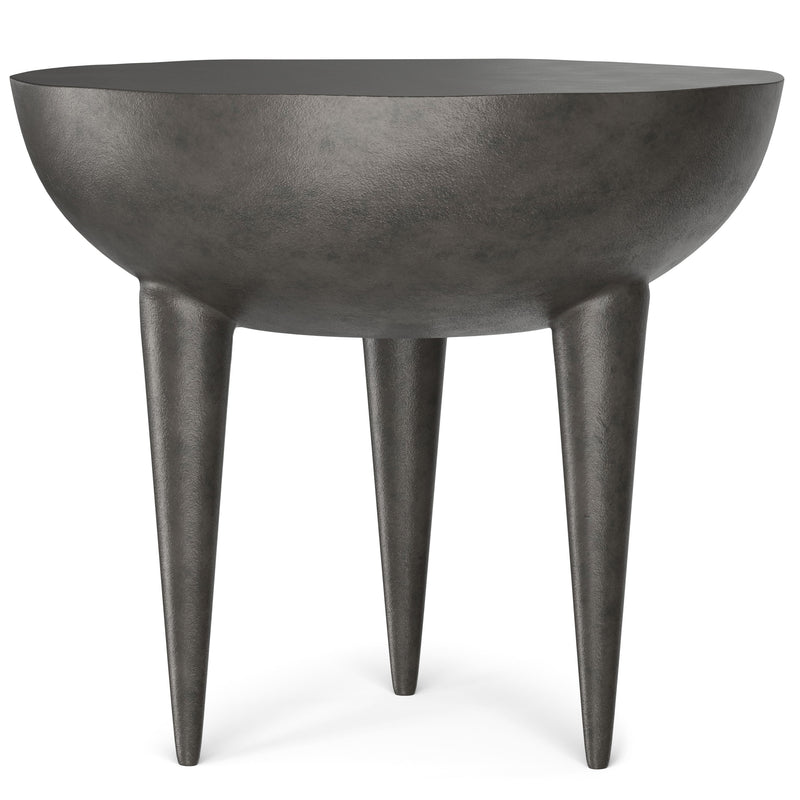 Otto - Cast Aluminum Side Table - Black