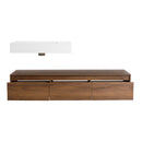 Modern Wall Mounted Bathroom Vanity With Resin Sink And Soft Close Drawer