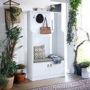 Buck II - Hall Tree - White High Gloss