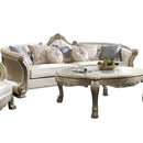 Dresden II - Sofa - Pearl PU & Gold Patina - Atlantic Fine Furniture Inc