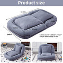 Contemporary Folding Sofa Chair With 5 Adjustable Positions For Gaming, Meditation, And Relaxation