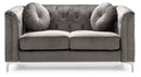 Stylish Sloped Arm Loveseat