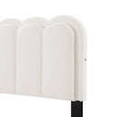 Lambswool Petal Headboard Bed Frame