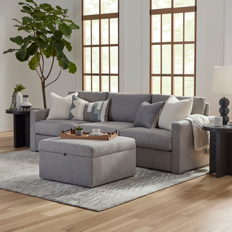 Flex - Sofa with Standard Arm and Storage Ottoman