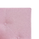 Modern Upholstered Platform Bed Frame With Button Tufted Linen Fabric Headboard