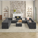 Modern Minimalist Corduroy Sleeper Sofa, Compressed Sectional Single Seat