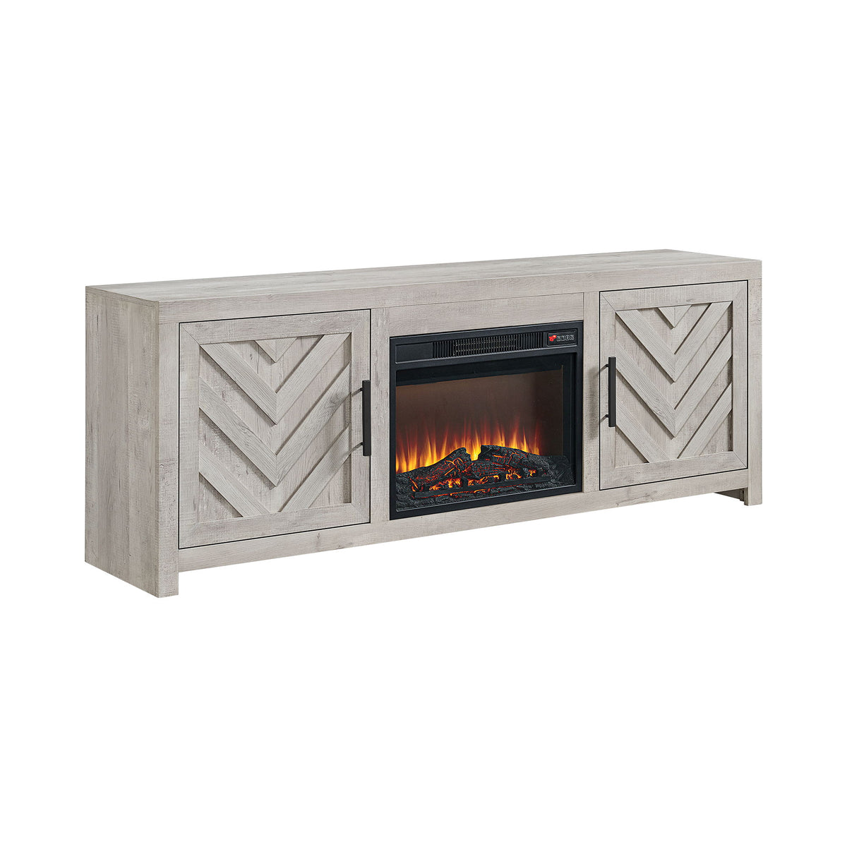 Eleanor TV Console in White by Elements International, view 3