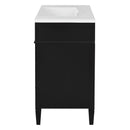 Bathroom Vanity & Top Sink, Modern Bathroom Storage Cabinet With 2 Drawers And A Tip-Out Drawer