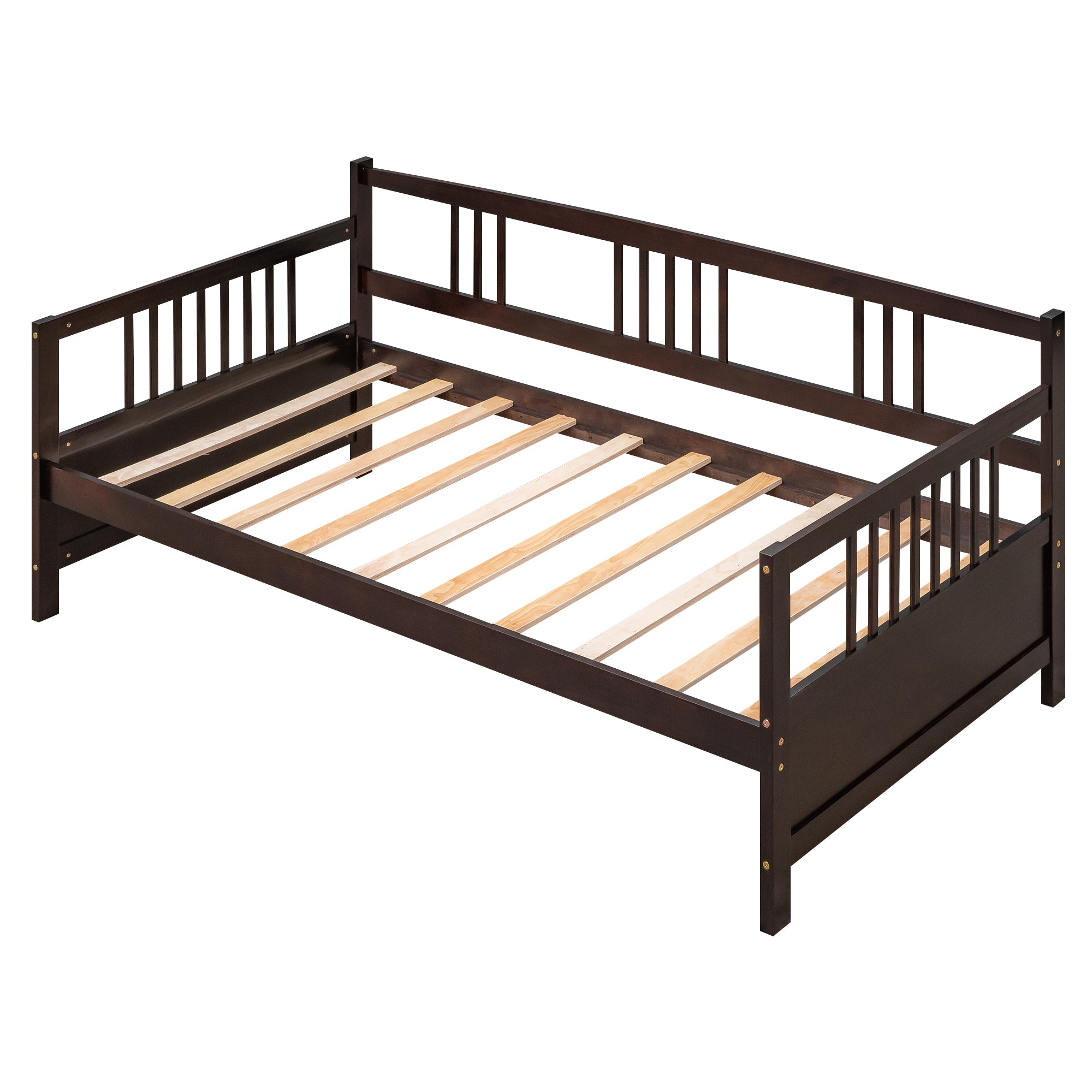 Modern Solid Wood Daybed, Multifunctional, Twin Size, Espresso (Previous SKU: WF191899AAP) - Atlantic Fine Furniture Melbourne FL