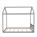 Wooden House Bed With Headboard