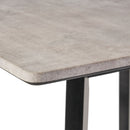Modern Bar Height Dining Table, Rubberwood Legs And Laminate Table Top