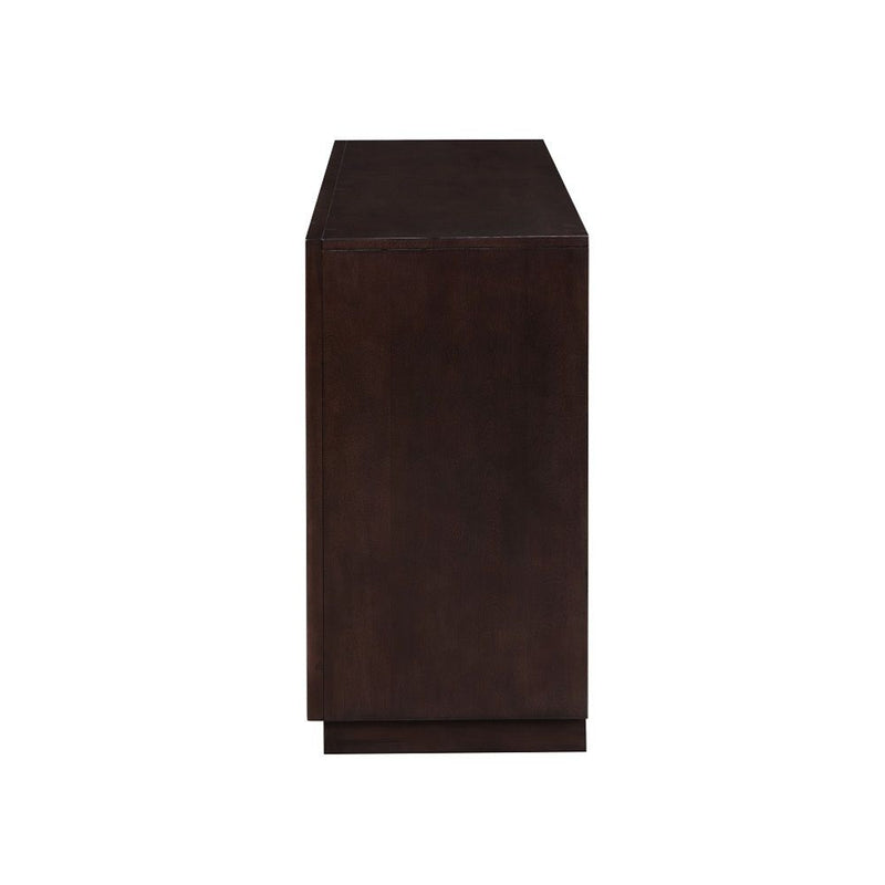 Geranio - Console Cabinet - Metallic Silver & Walnut