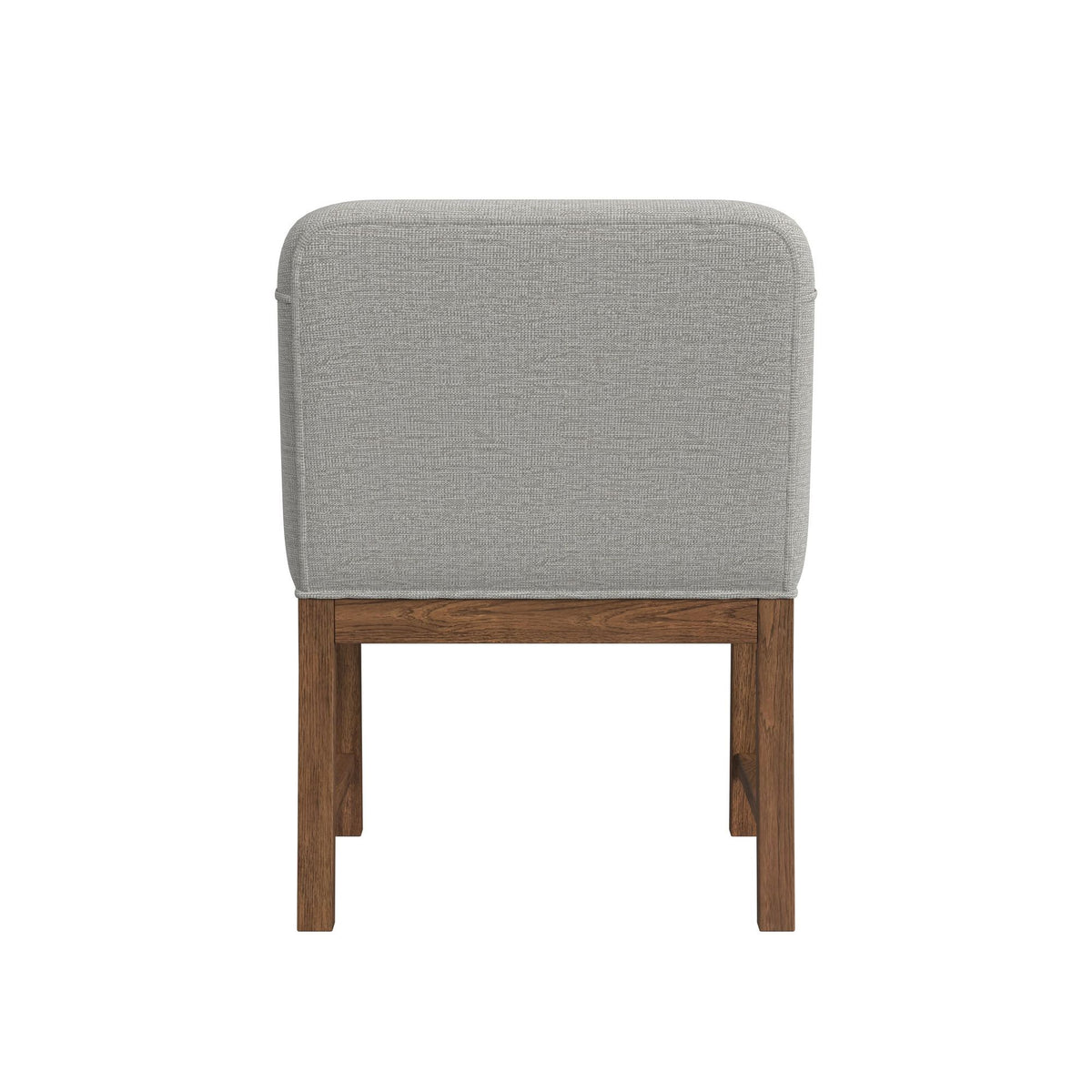 Glinda Upholstered Fabric Dining Chair (Set of 2) in Brown / Light Gray by Elements International, view 7