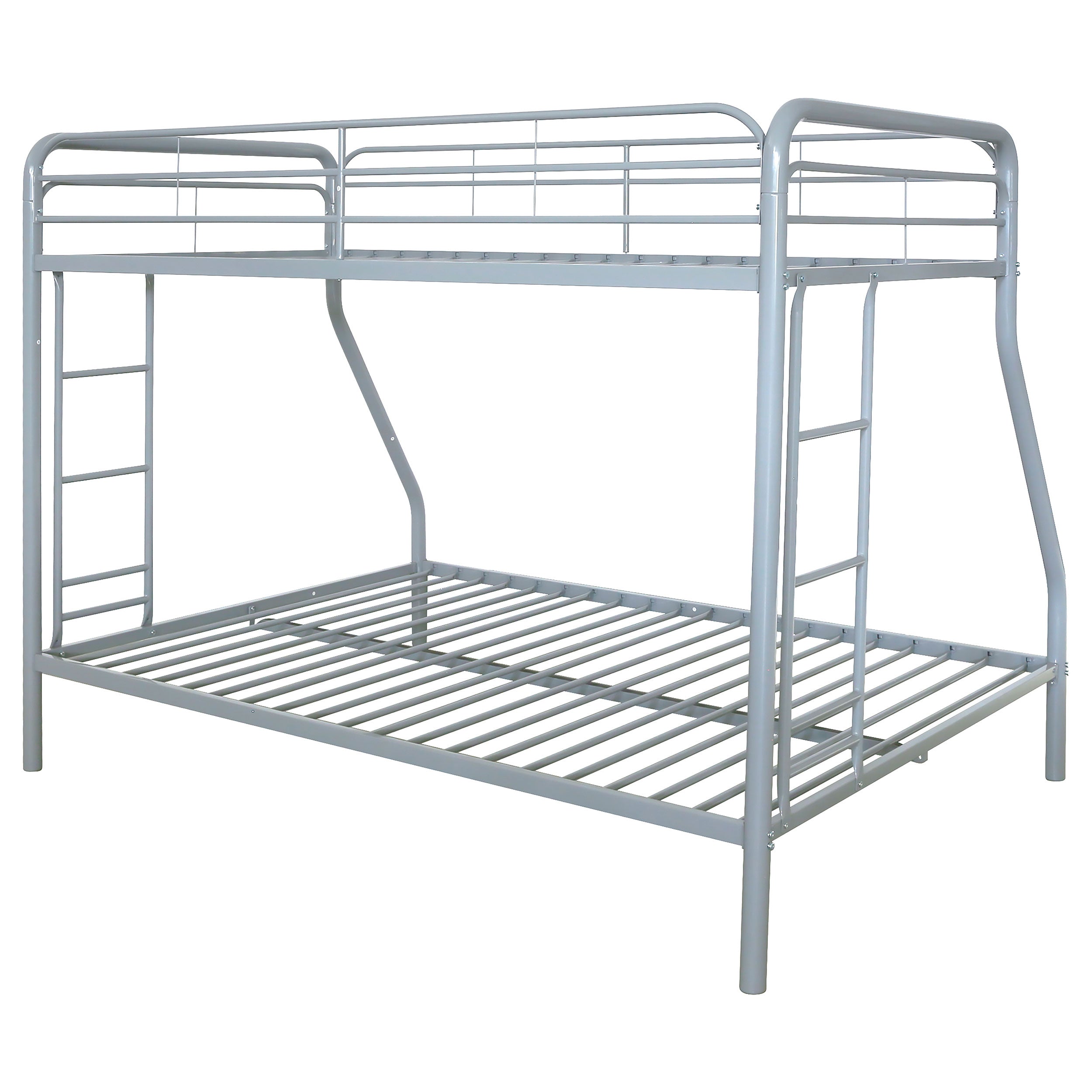 Carson Metal Twin Over Full Bunk Bed Glossy Silver — view 8